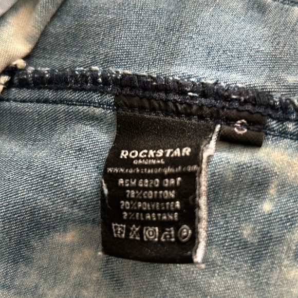 Rockstar Original Bleachwash Denim Jacket, P2P:20.5, L:23.5” - Picture 7 of 10
